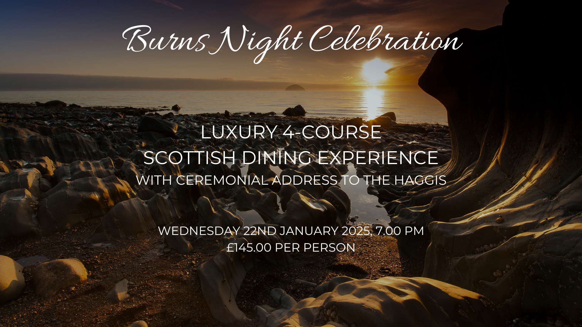 Luxury 4-course Burns Night dining experience